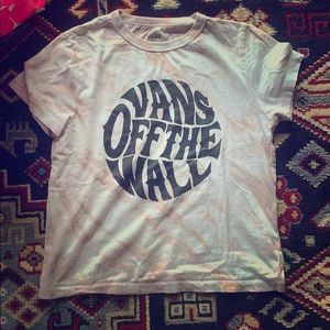 Super cute tye due vans shirt